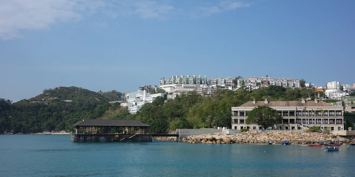 Murray House and Blake Pier on the Stanley waterfront in Hong Kong