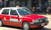 Hong Kong Red Taxi
